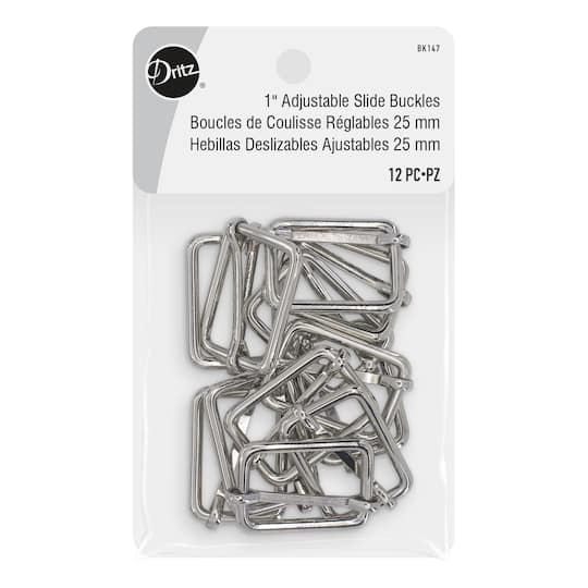 Dritz® Silver Adjustable Slide Buckles